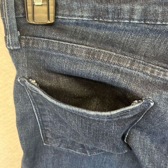 JUST BLACK Women’s Skinny Blue Jeans Size 31 Dark Wash Stretch Made in USA - Picture 14 of 14